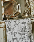 Temple Toile Wallpaper