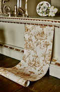 Temple Toile Wallpaper