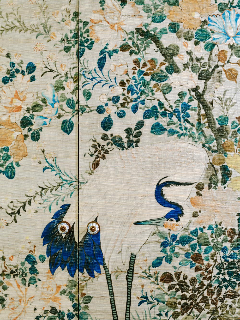 Yamadori Chinoiserie Wallpaper – Antique Chinoiserie on Grasscloth