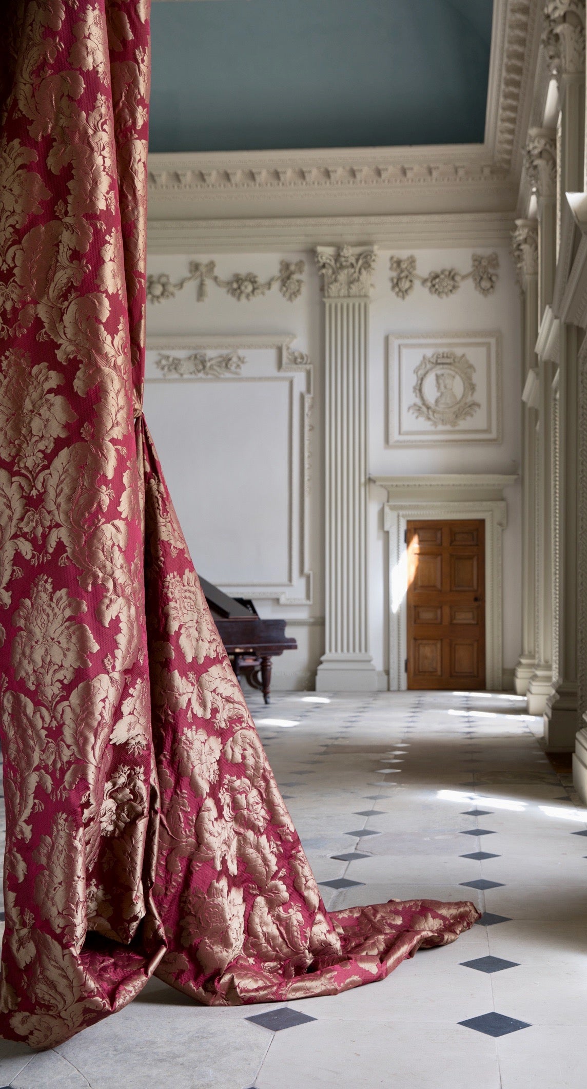 Cymbeline Luxurious Silk Brocade with Craquelure Effect by Watts 1874